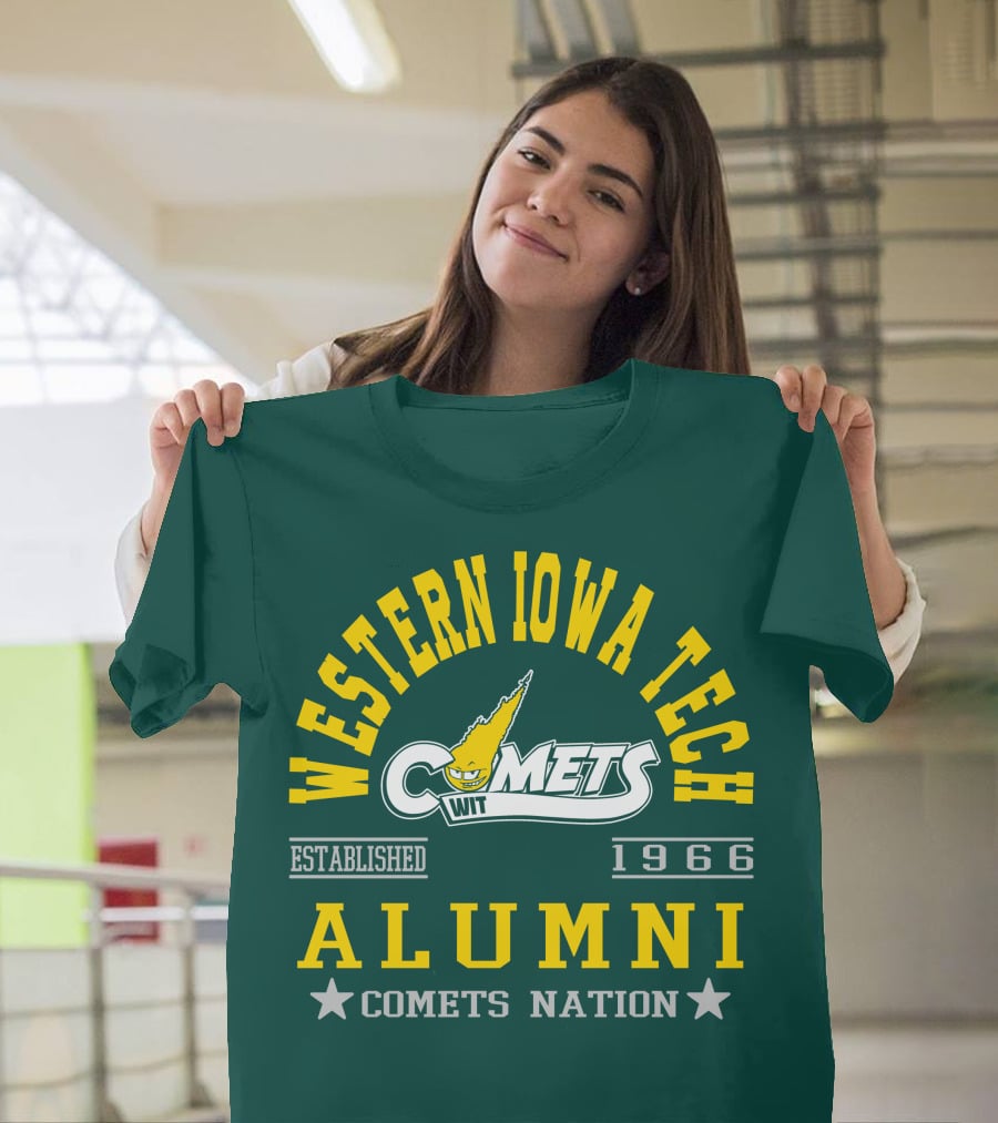 Western Iowa Tech Comets Alumni Established 1966 Comets Nation T-Shirt