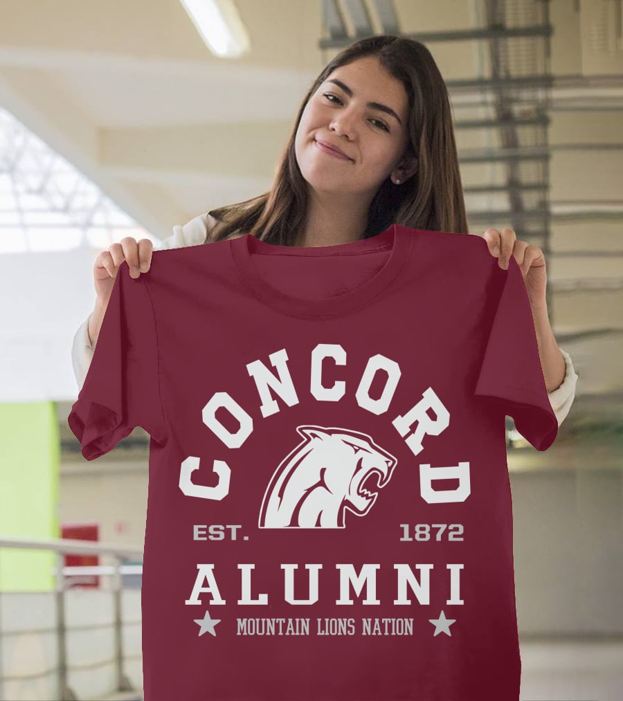 Concord Alumni Mountain Lions Nation Est. 1872 T-Shirt