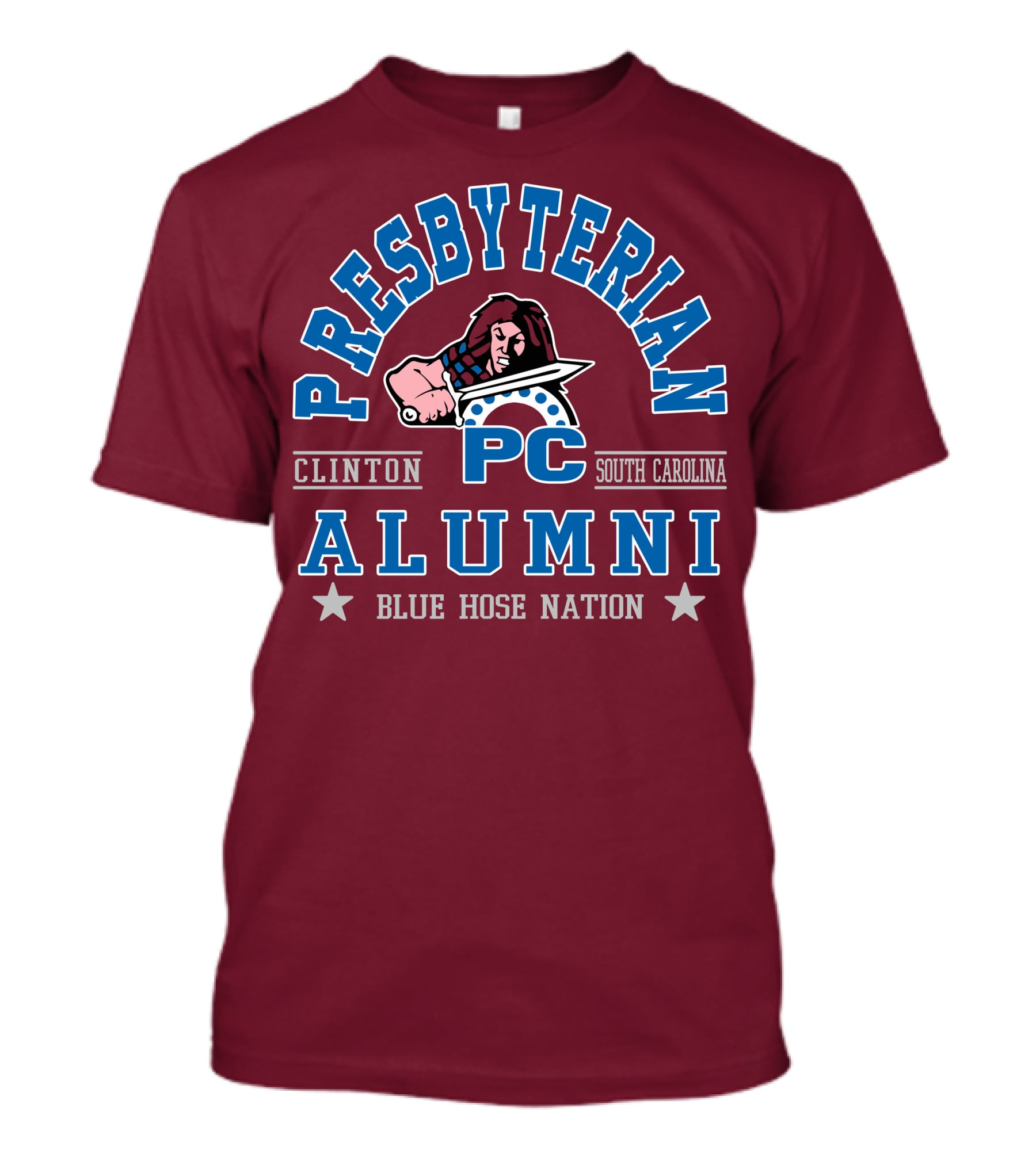 Presbyterian College PC Blue Hose Clinton South Carolina Alumni Nation T-Shirt