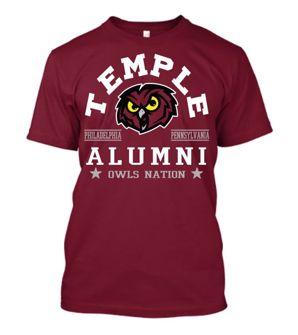 Temple Alumni Owls Nation Philadelphia Pennsylvania T-Shirt