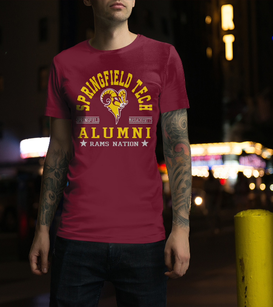 Springfield Tech Alumni Rams Nation Springfield Massachusetts T-Shirt