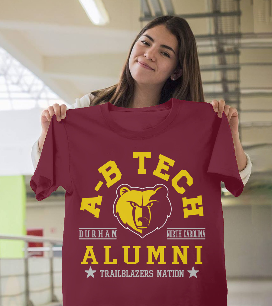 A-B Tech Alumni Trailblazers Nation Durham North Carolina Bear T-Shirt
