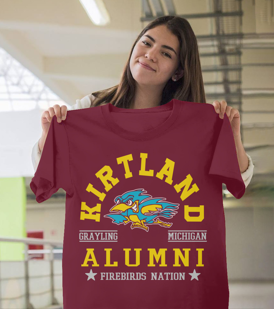 Kirtland Grayling Michigan Alumni Firebirds Nation T-Shirt