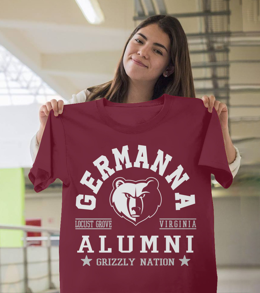 Germanna College Alumni Locust Grove Virginia Grizzly Nation T-Shirt