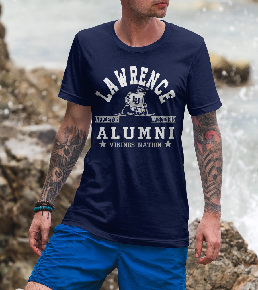 Lawrence Alumni Vikings Nation Appleton Wisconsin T-Shirt