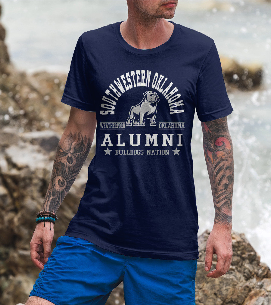 Southwestern Oklahoma Weatherford Bulldogs Alumni Nation T-Shirt