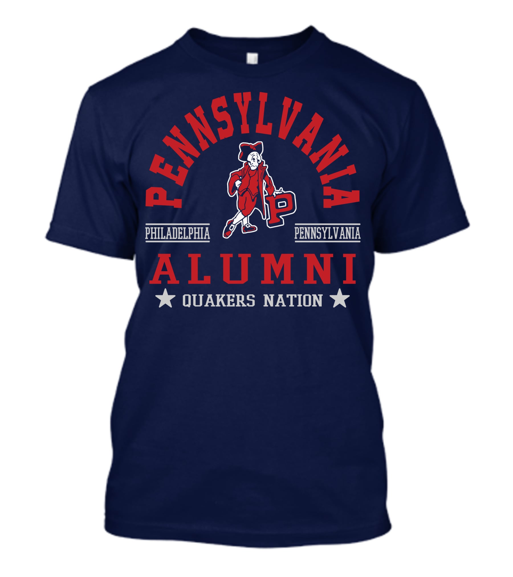 Pennsylvania Alumni Quakers Nation Philadelphia Pennsylvania T-Shirt
