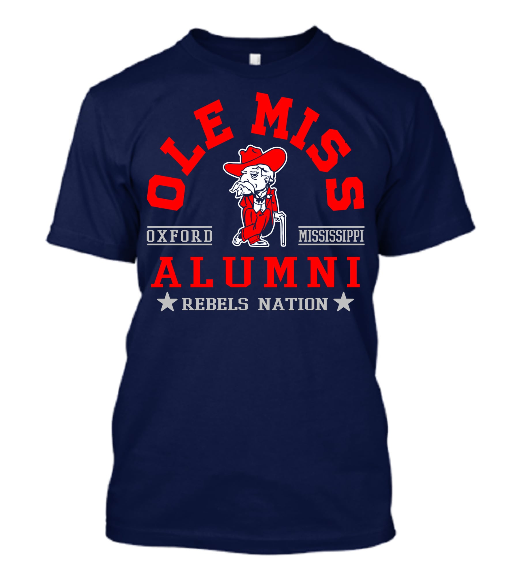 Ole Miss Rebels Alumni Oxford Mississippi Nation T-Shirt