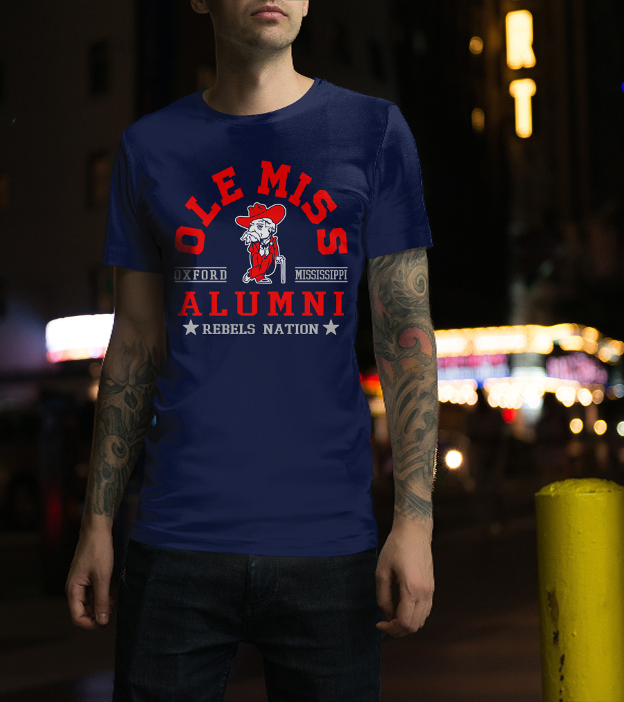 Ole Miss Rebels Alumni Oxford Mississippi Nation T-Shirt