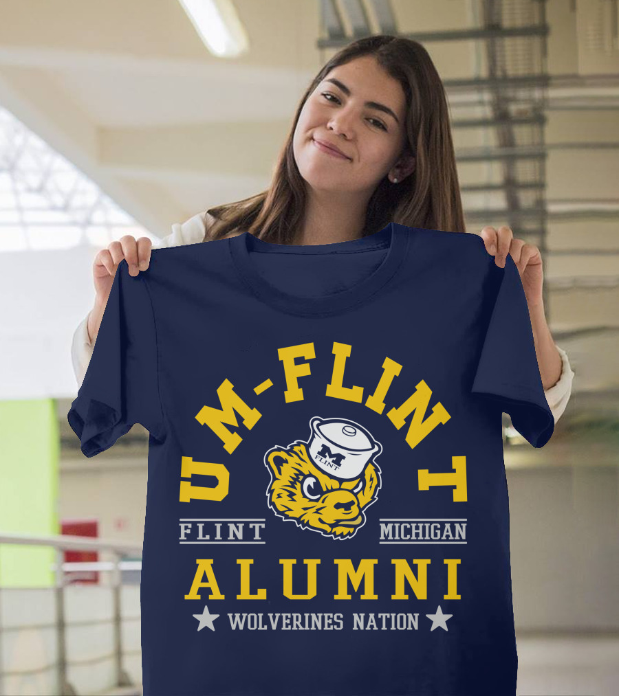 UM-Flint Alumni Wolverines Nation Flint Michigan T-Shirt