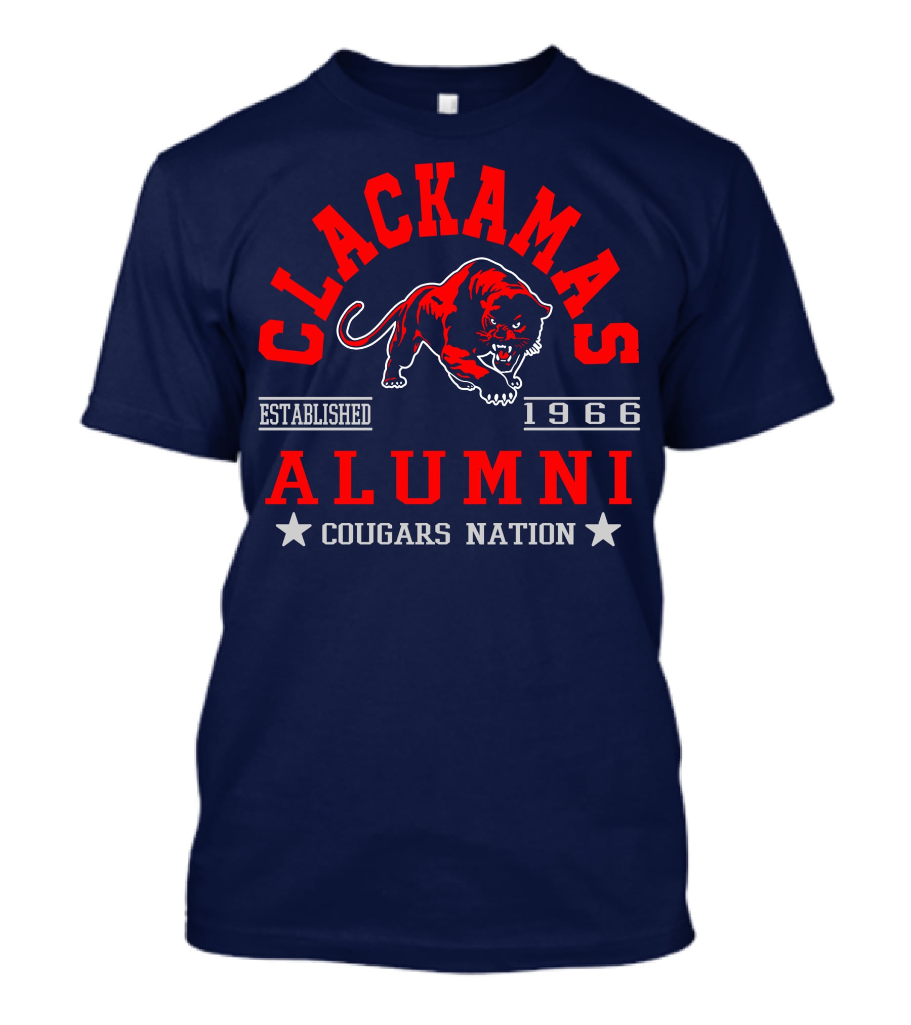 Clackamas Alumni Established 1966 Cougars Nation T-Shirt