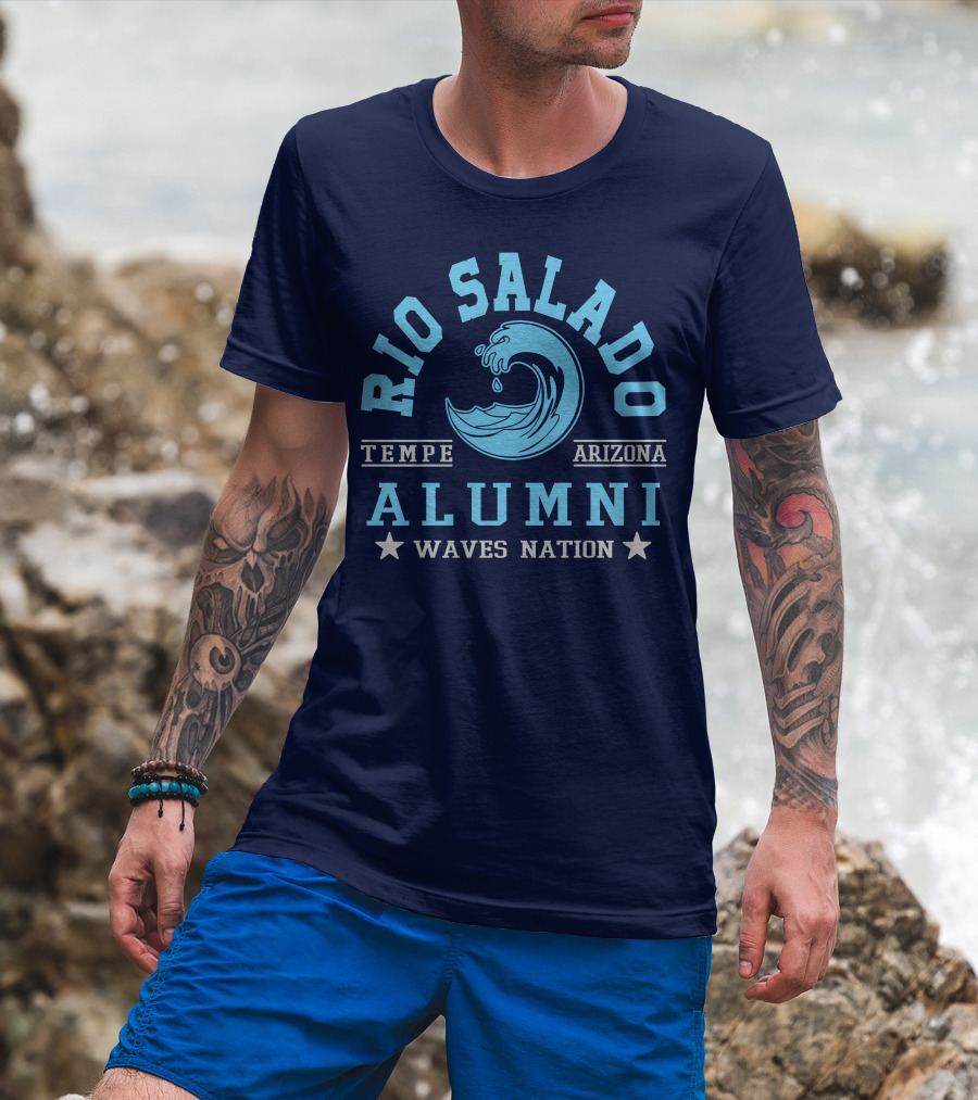 Rio Salado College Tempe Arizona Alumni Waves Nation T-Shirt