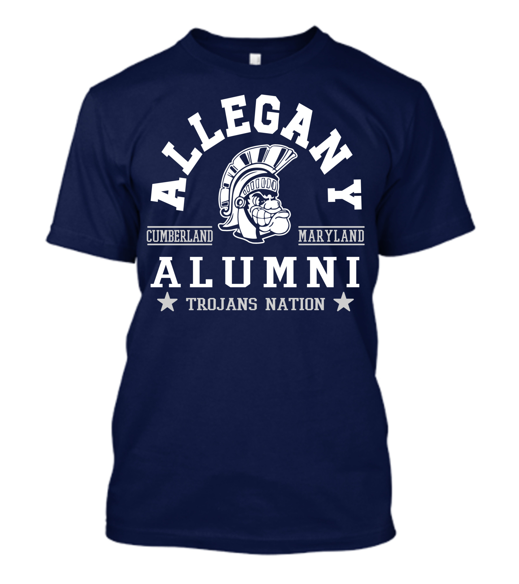 Allegany Cumberland Maryland Alumni Trojans Nation T-Shirt
