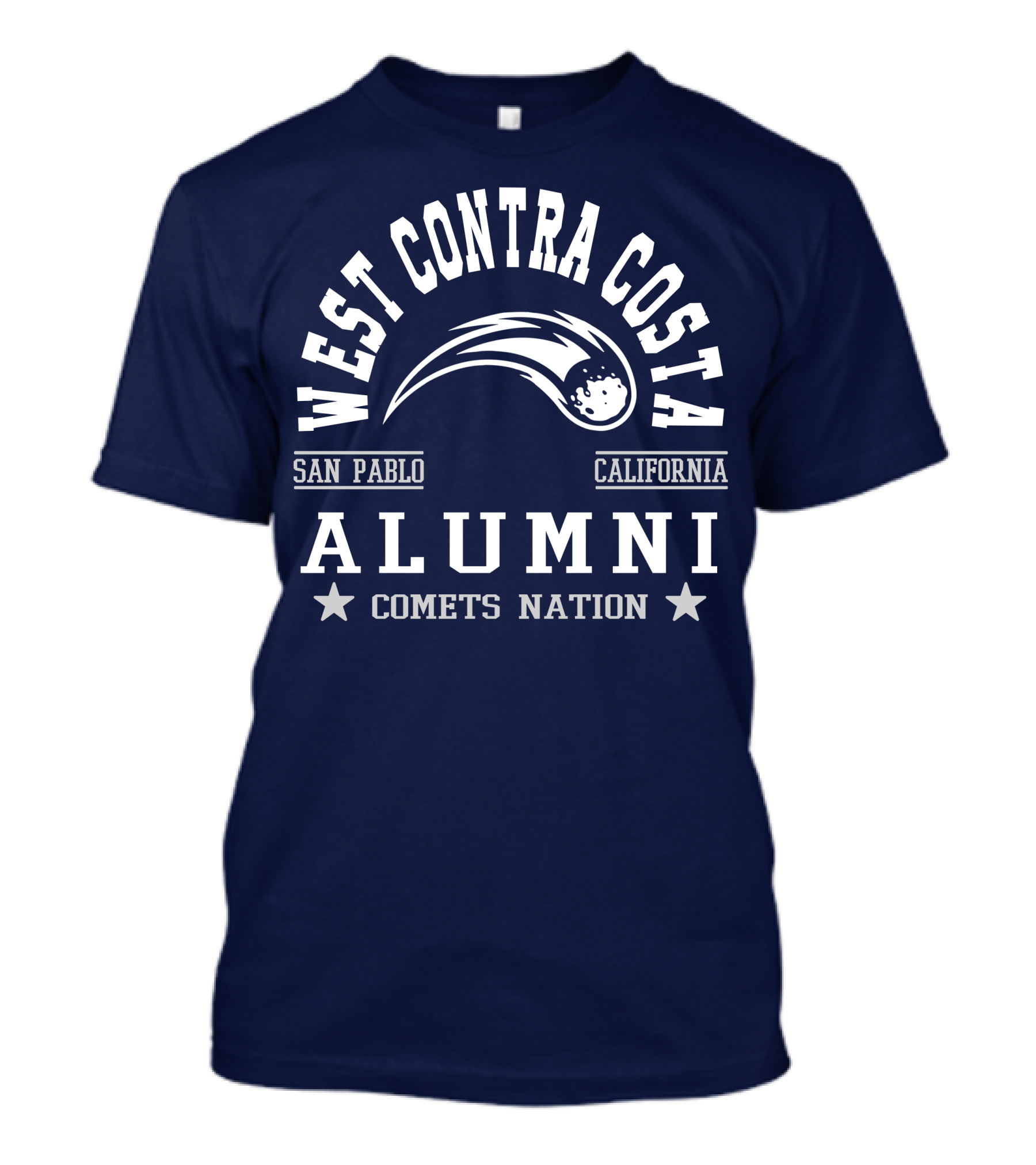 West Contra Costa San Pablo California Alumni Comets Nation T-Shirt