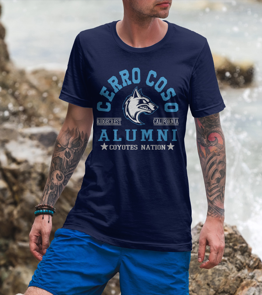 Cerro Coso Ridgecrest California Alumni Coyotes Nation T-Shirt