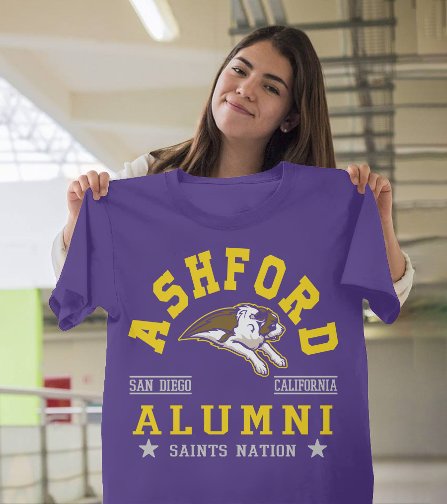 Ashford Alumni San Diego California Saints Nation T-Shirt