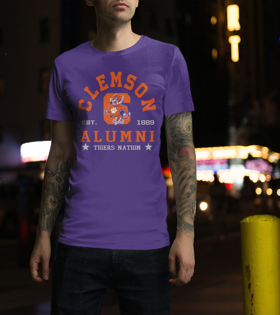 Clemson Alumni Tigers Nation Est. 1889 T-Shirt