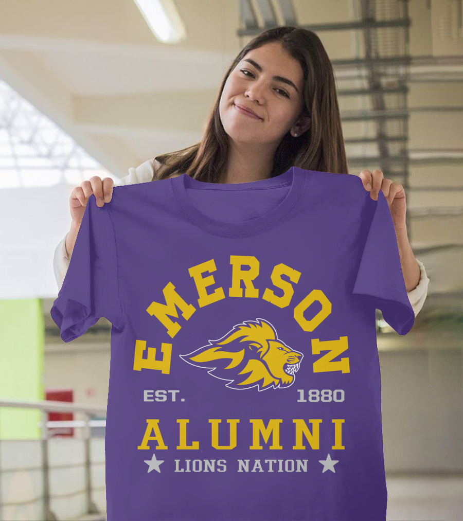 Emerson Alumni Lions Nation Est. 1880 T-Shirt