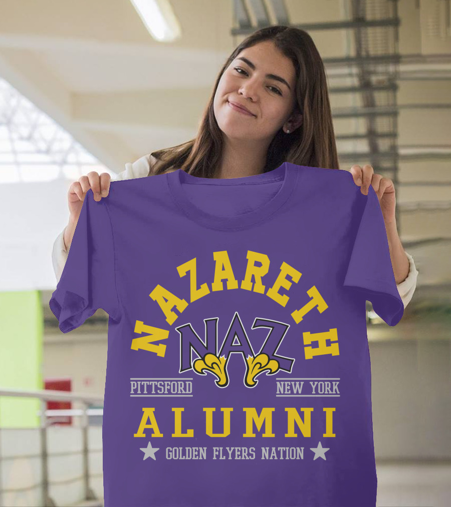 Nazareth College Alumni Pittsford New York Golden Flyers Nation T-Shirt