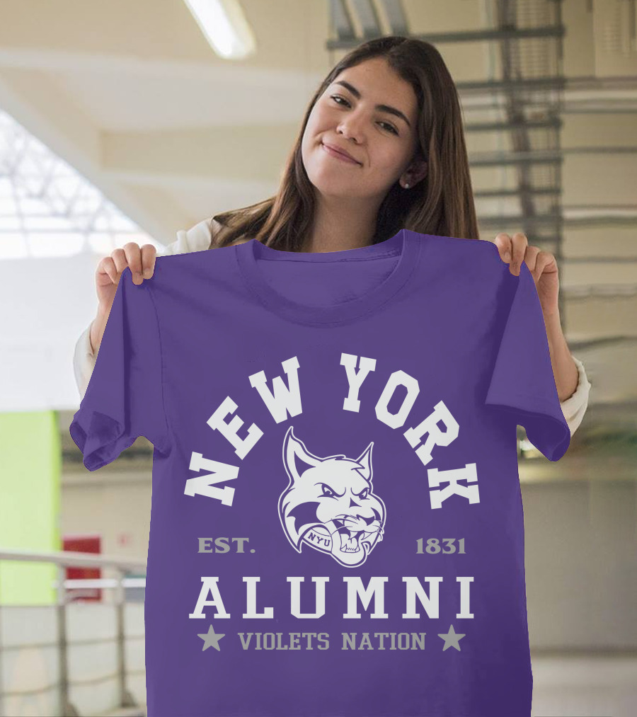 New York Alumni Violets Nation Est. 1831 NYU T-Shirt
