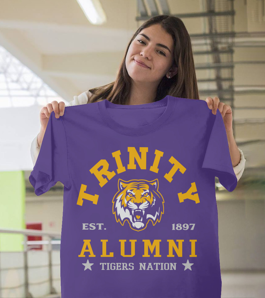 Trinity Alumni Tigers Nation Est. 1897 T-Shirt