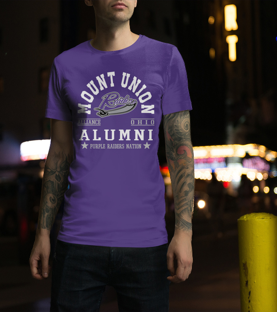 Mount Union Alliance Ohio Alumni Purple Raiders Nation T-Shirt