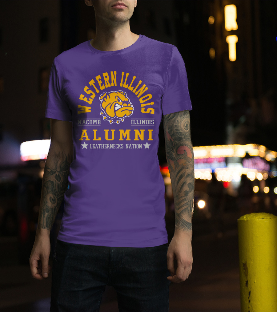 Western Illinois University Alumni Leathernecks Nation Macomb Illinois T-Shirt