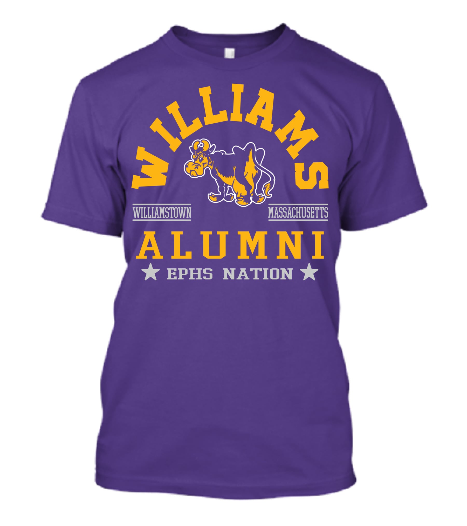 Williams College Alumni Williamstown Massachusetts Ephs Nation T-Shirt