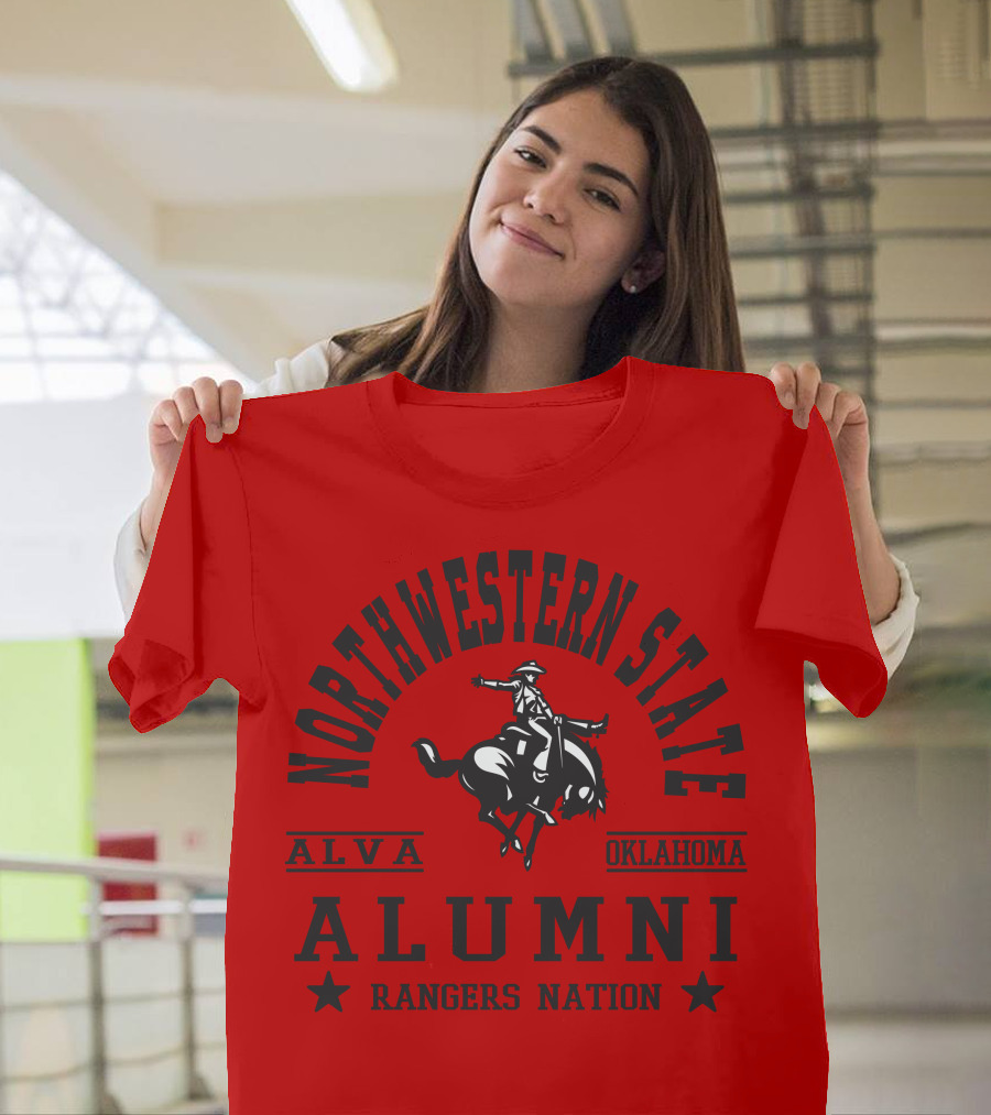 Northwestern State Alumni Rangers Nation Alva Oklahoma T-Shirt