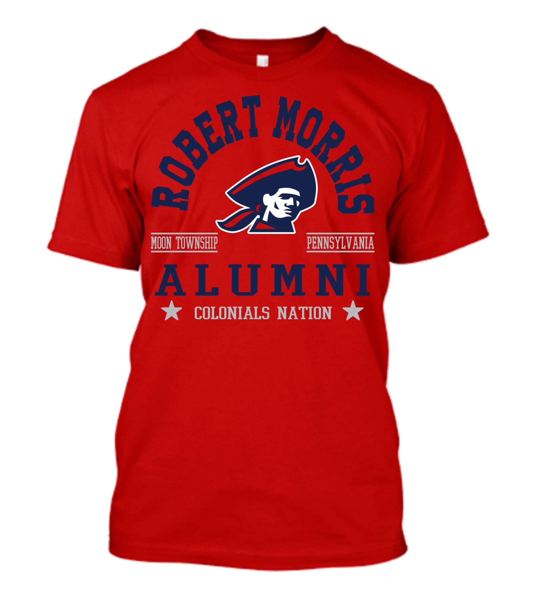 Robert Morris Alumni Moon Township Pennsylvania Colonials Nation T-Shirt