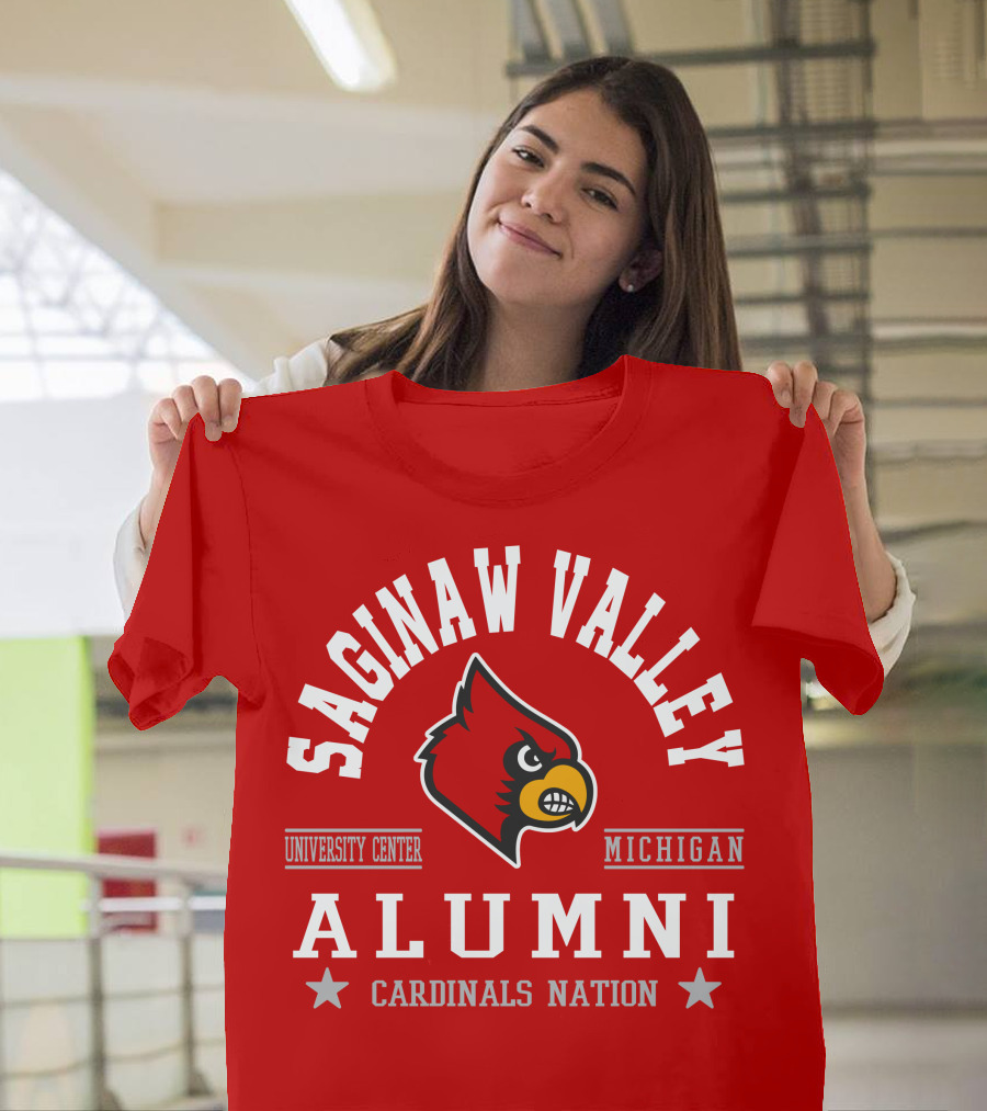 Saginaw Valley Alumni Cardinals Nation University Center Michigan T-Shirt