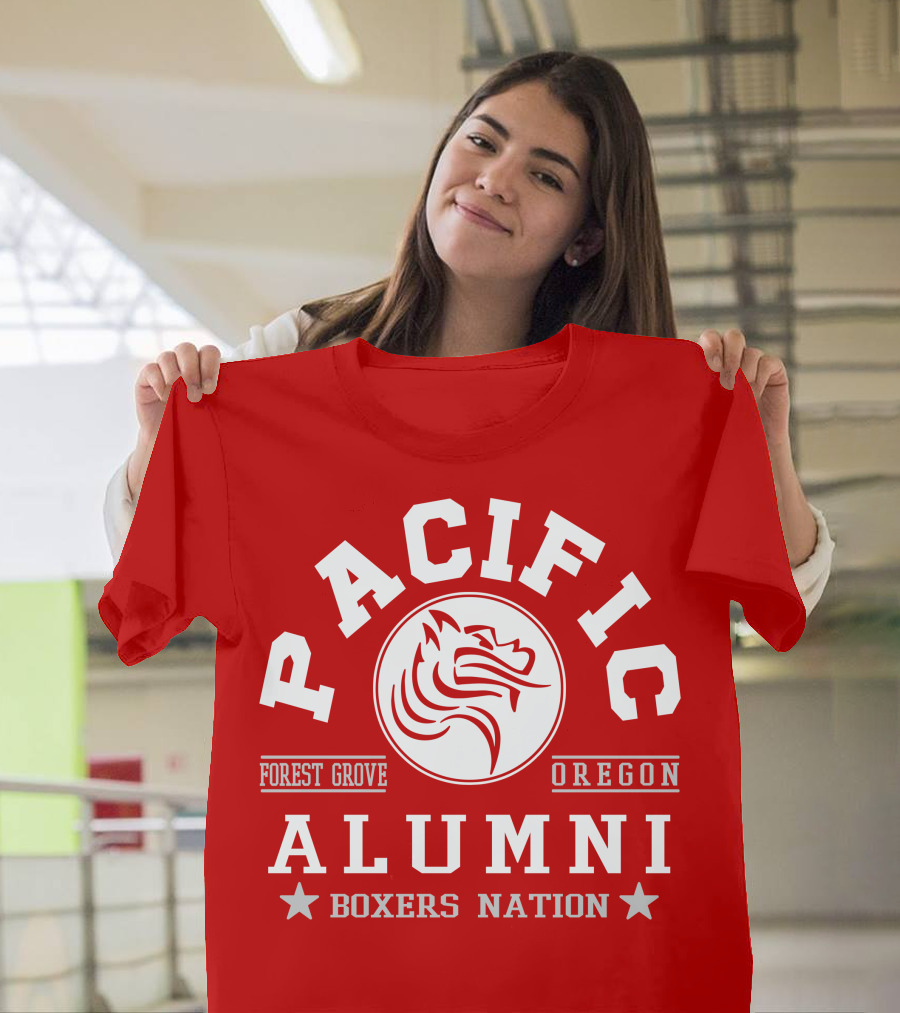 Pacific Alumni Forest Grove Oregon Boxers Nation T-Shirt