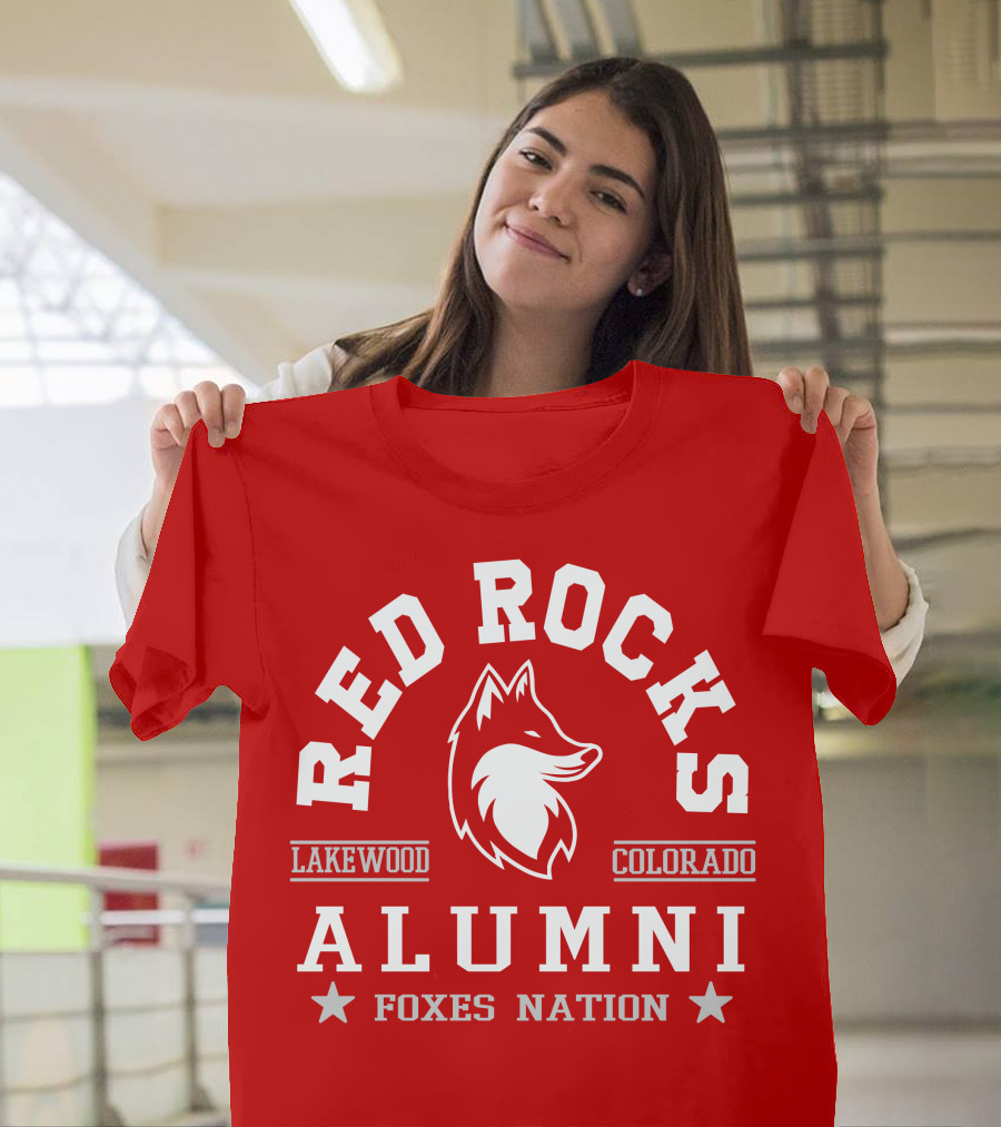 Red Rocks Alumni Lakewood Colorado Foxes Nation T-Shirt