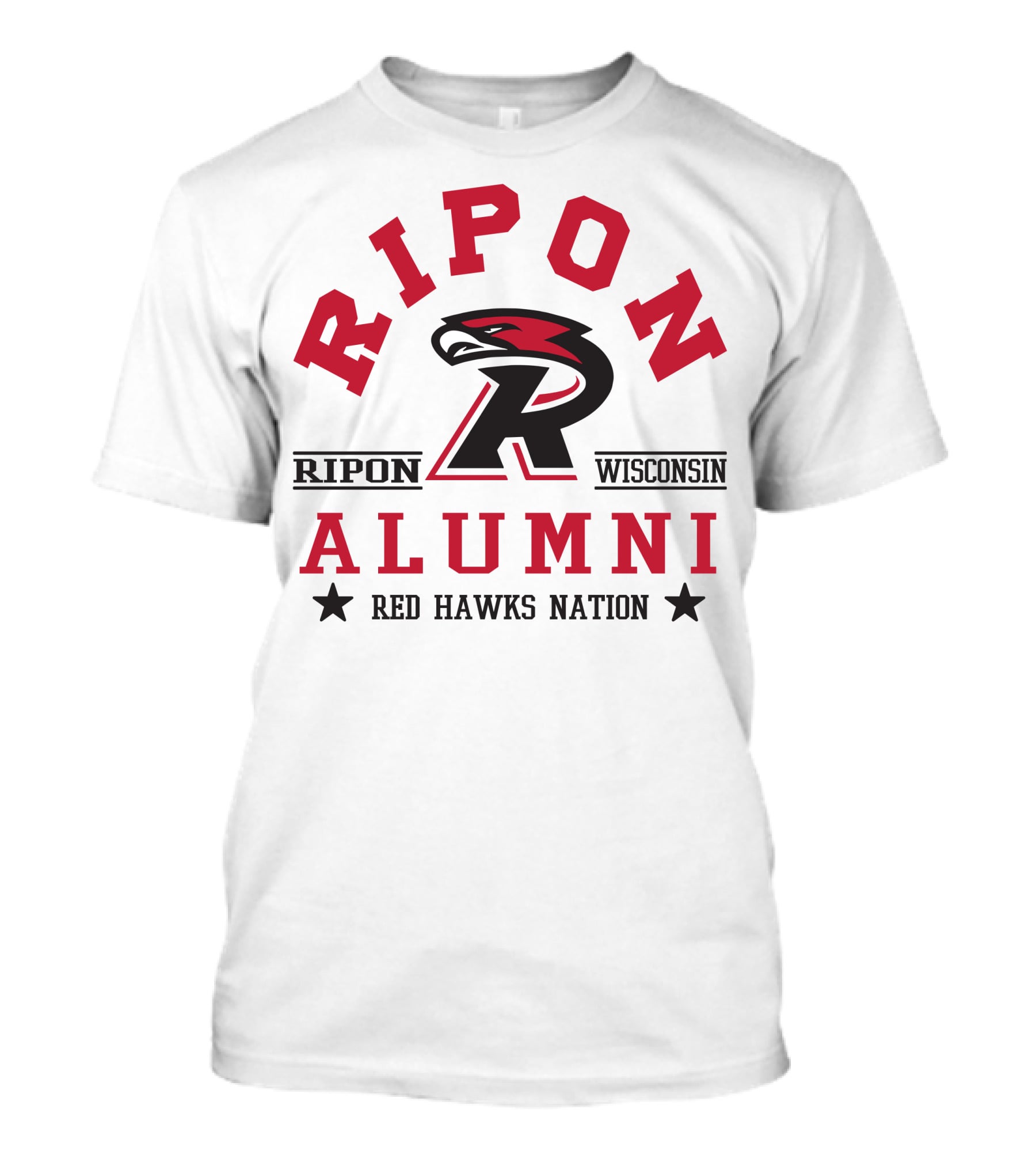 Ripon Wisconsin Alumni Red Hawks Nation T-Shirt