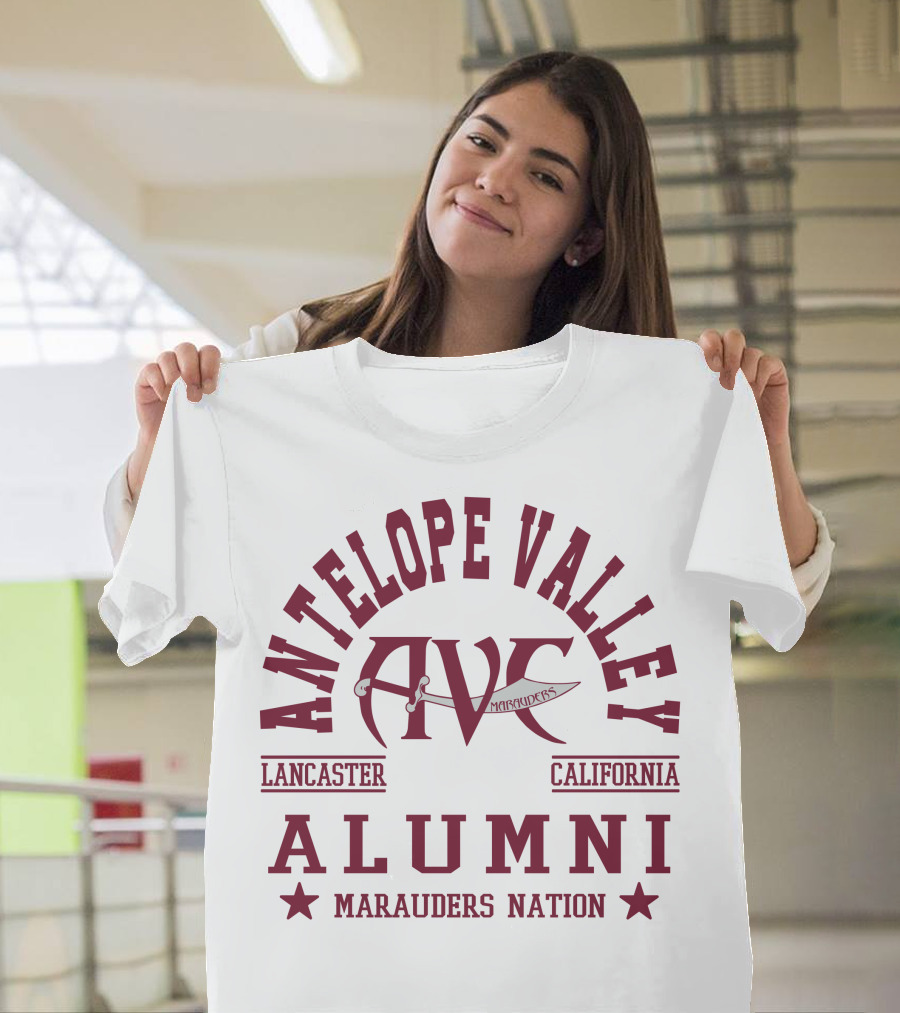 Antelope Valley Alumni AVC Marauders Nation Lancaster California T-Shirt