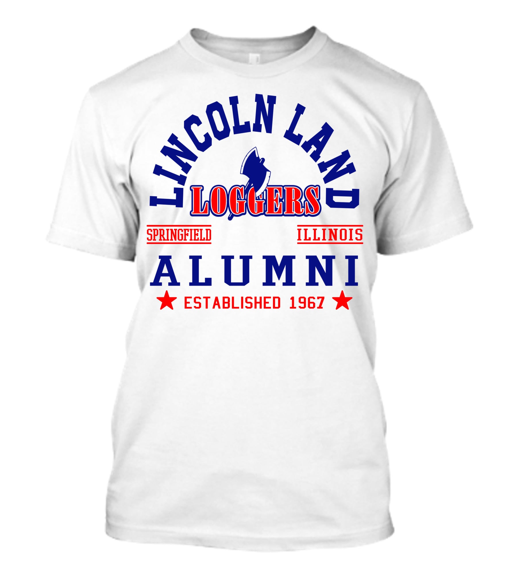 Lincoln Land Loggers Alumni Springfield Illinois Established 1967 T-Shirt