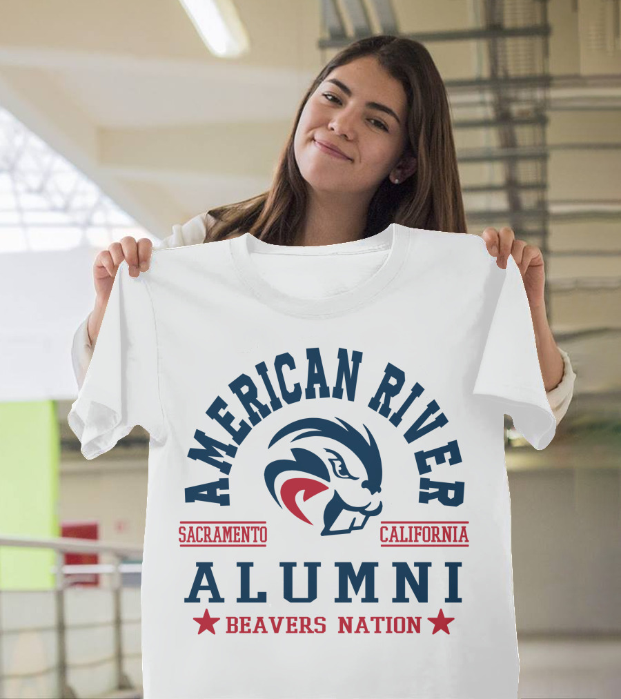 American River Alumni Sacramento California Beavers Nation T-Shirt