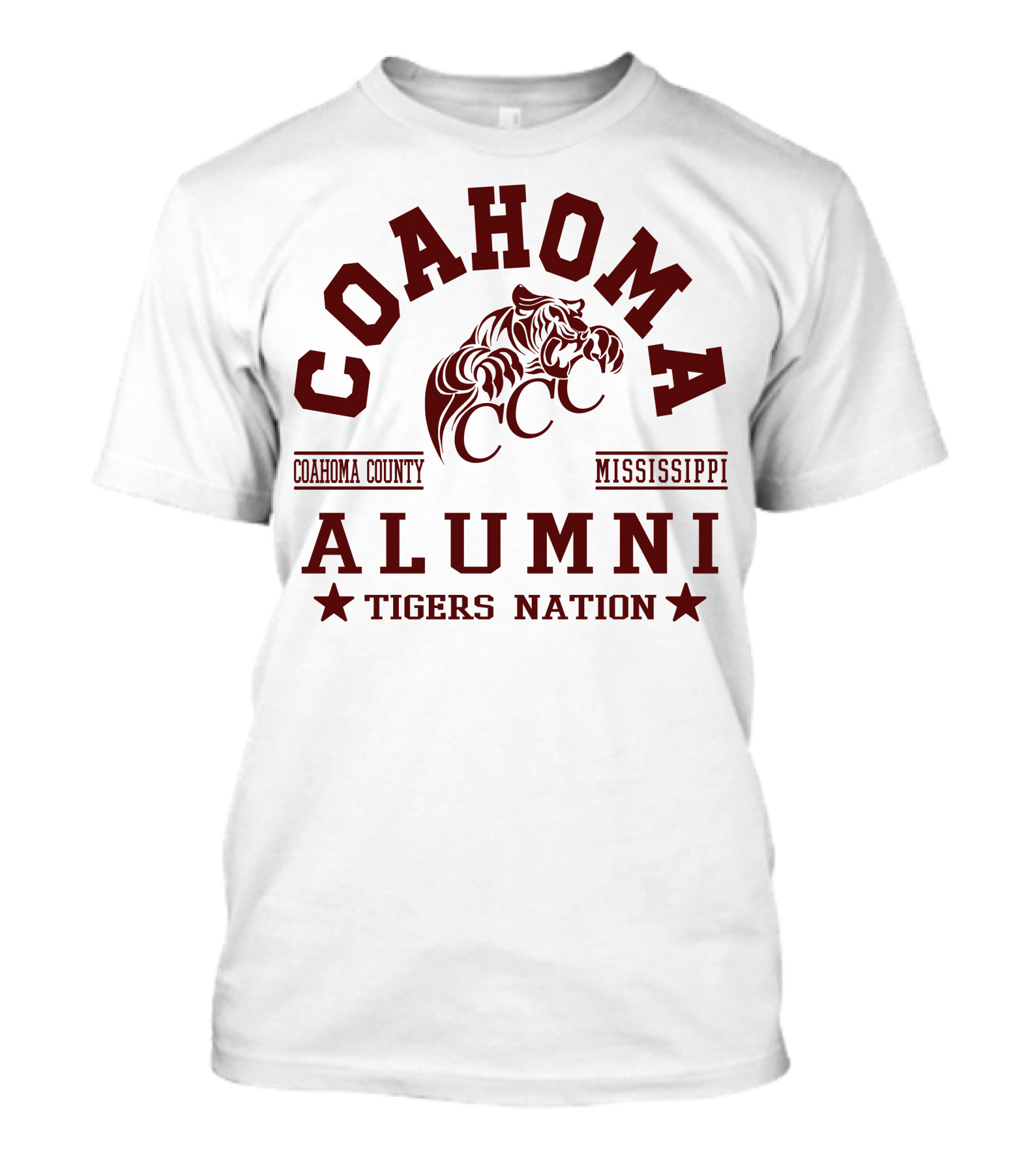 Coahoma County Mississippi Alumni Tigers Nation CCC T-Shirt