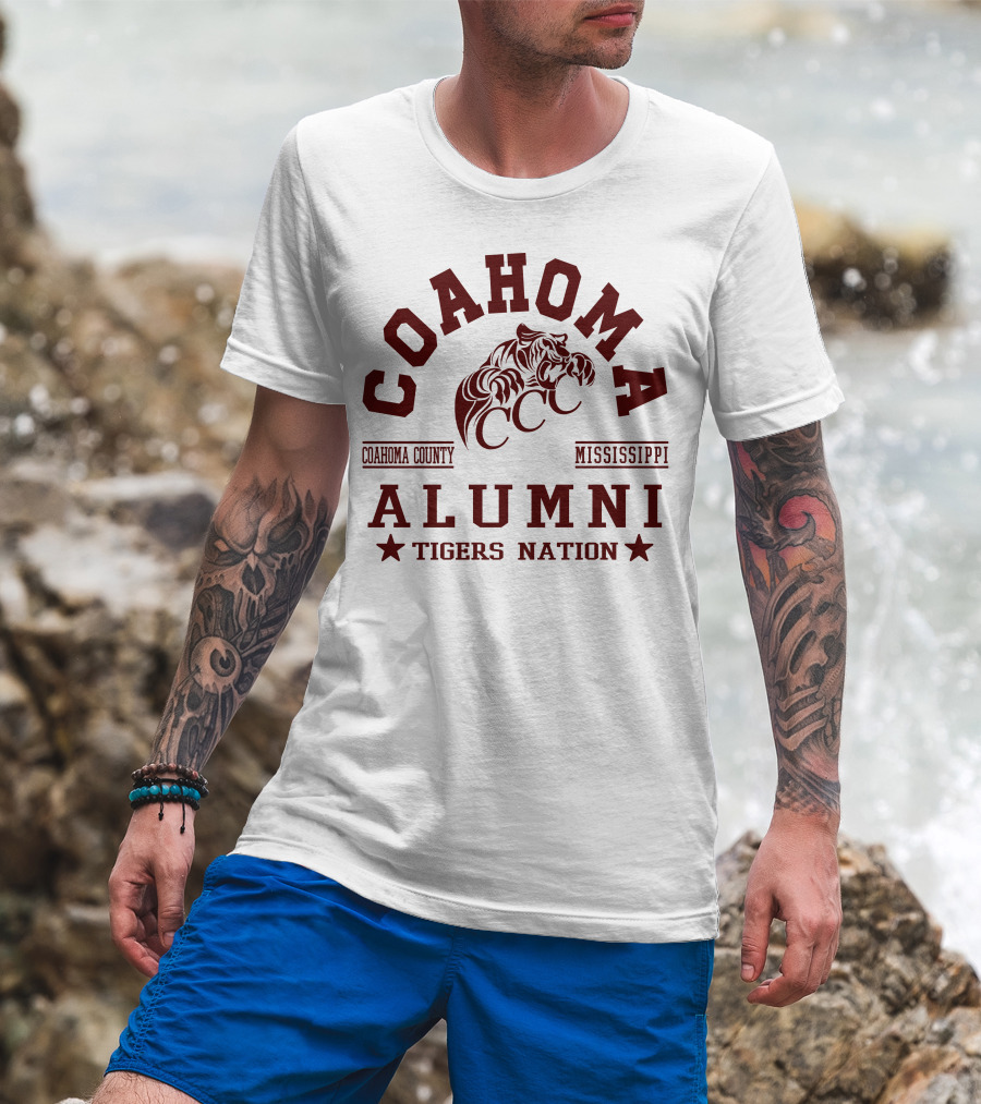 Coahoma County Mississippi Alumni Tigers Nation CCC T-Shirt