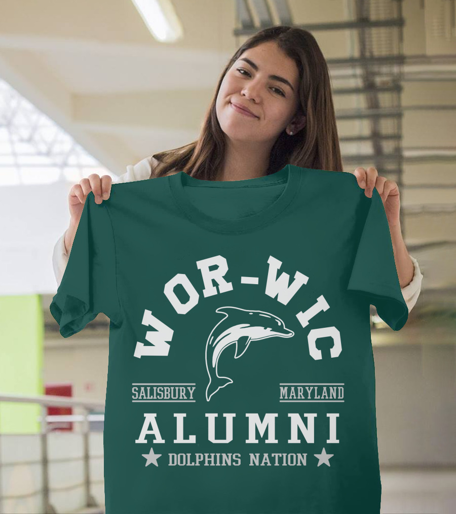 Wor-Wic Alumni Dolphins Nation Salisbury Maryland T-Shirt