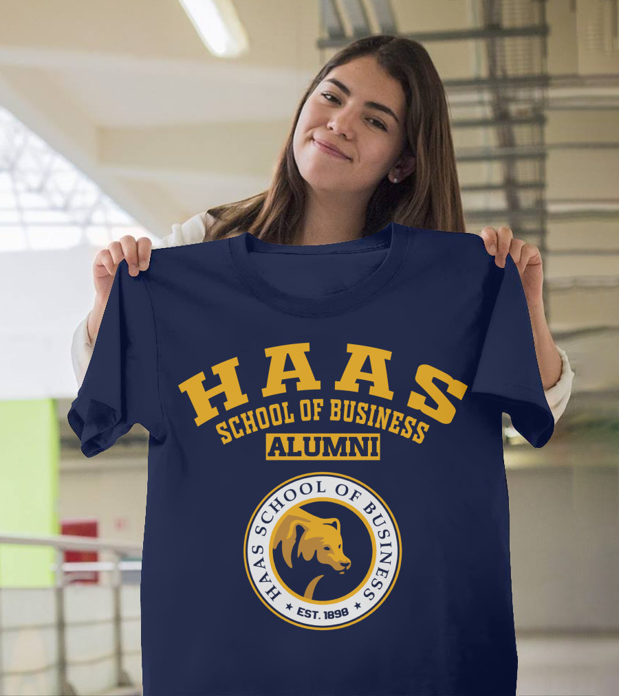 Haas School of Business Alumni Est. 1898 Bear Emblem T-Shirt