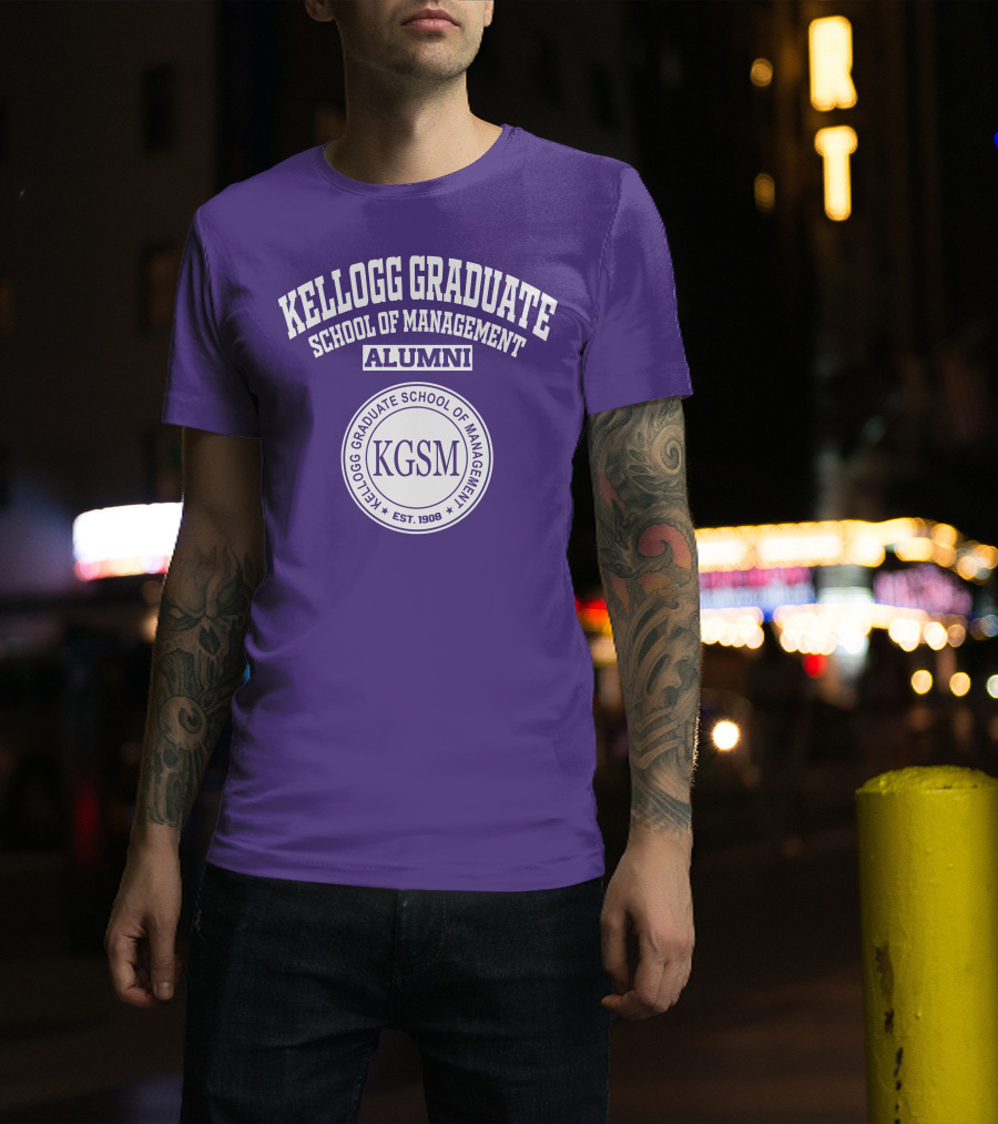 Kellogg Graduate School Of Management Alumni KGSM Est. 1908 T-Shirt