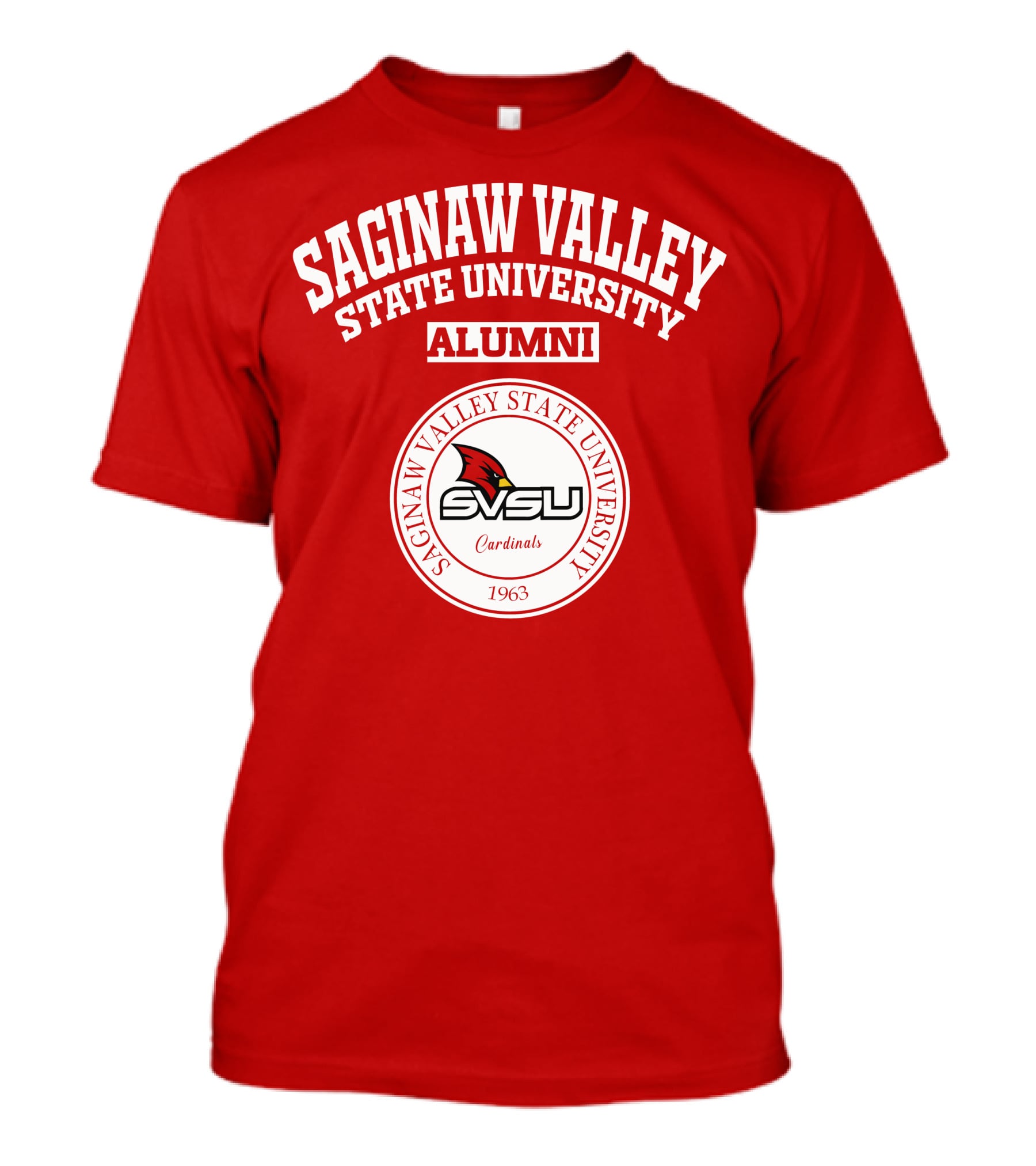 Saginaw Valley State University Alumni SVSU Cardinals 1963 T-Shirt
