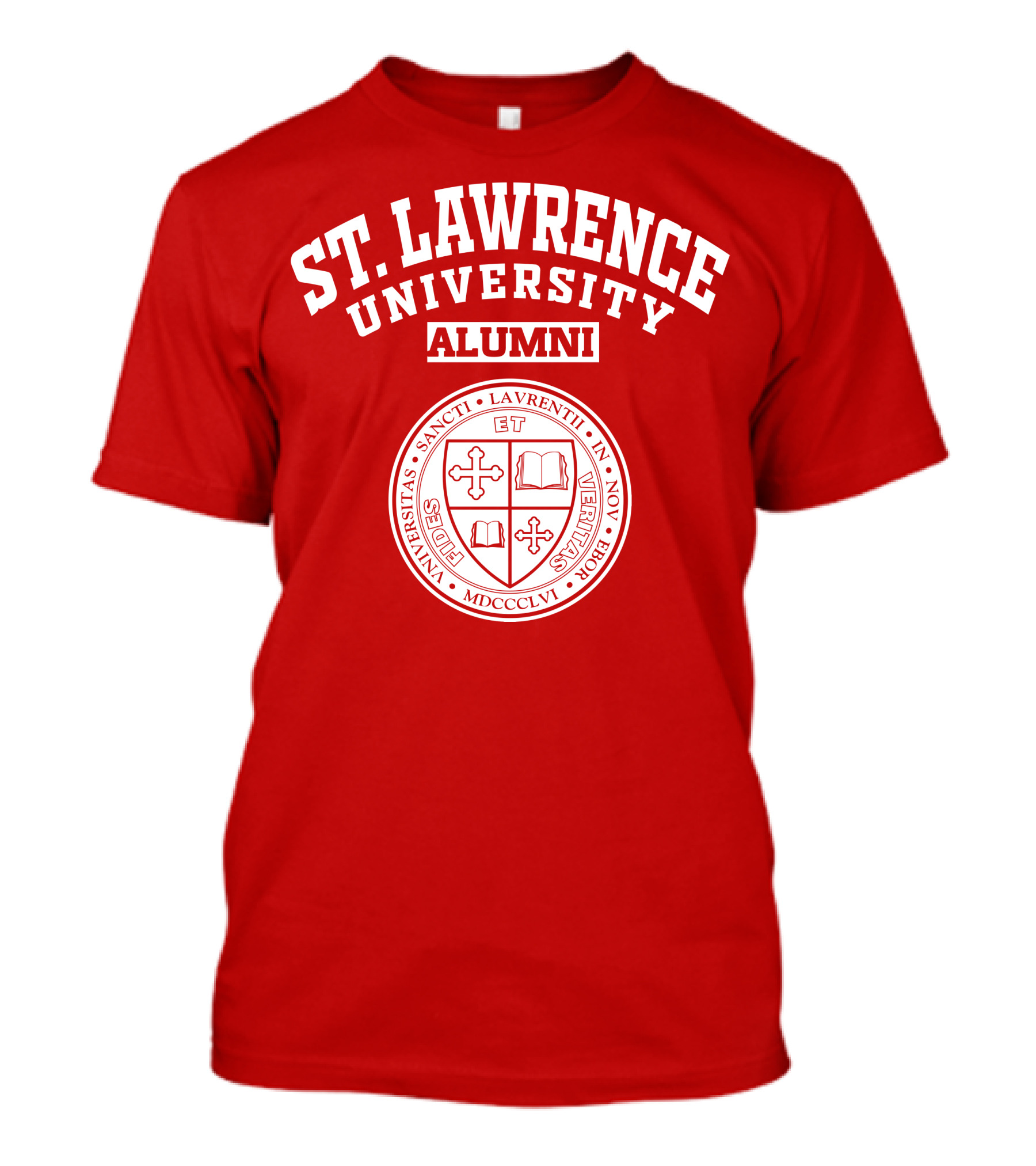 St. Lawrence University Alumni Seal Universitas Sancti Laurentii In Novo Eborio Fides Et Veritas MDCCCLVI T-Shirt