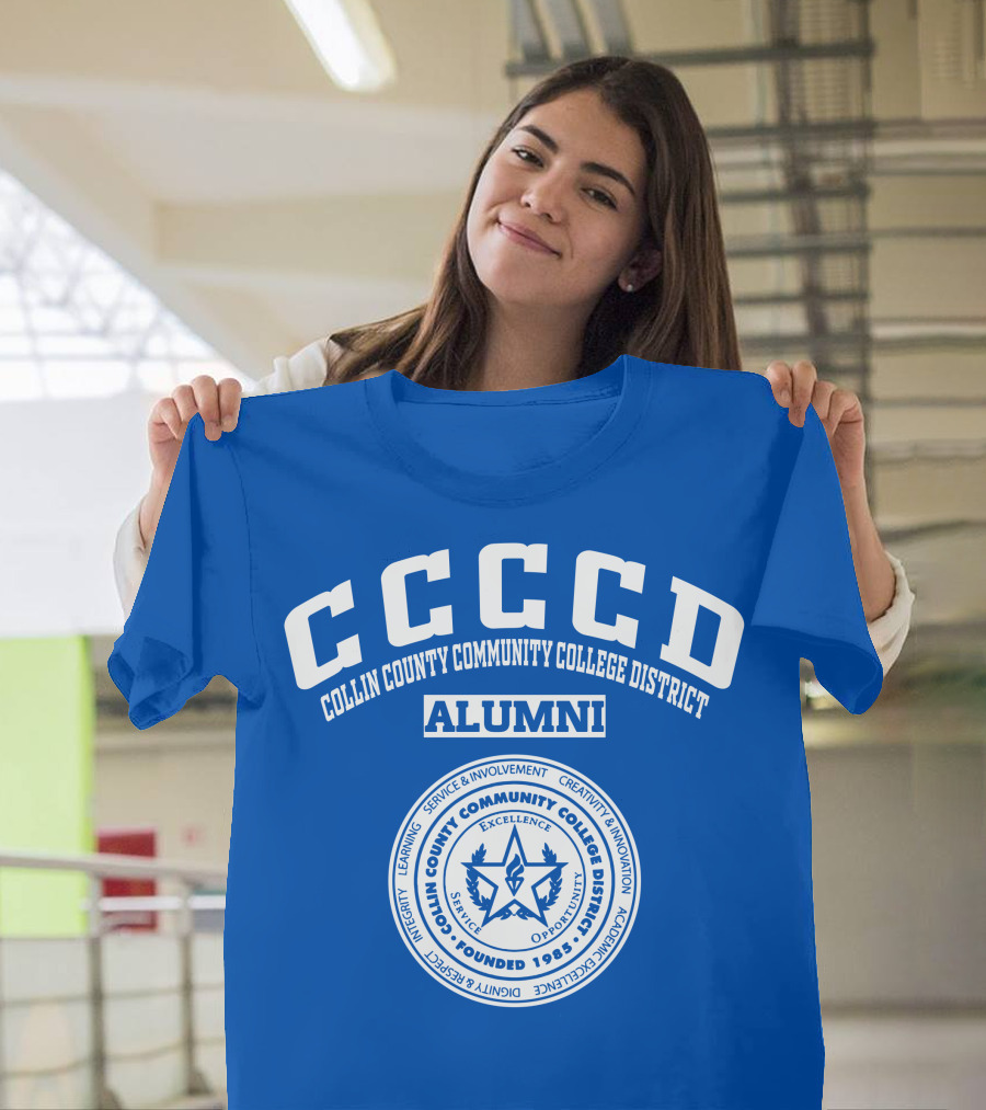 CCCCD Collin County Community College District Alumni Seal 1985 Excellence Opportunity T-Shirt