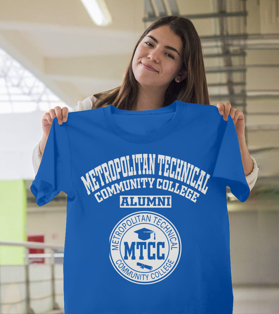 Metropolitan Technical Community College Alumni MTCC Logo Mock Graduation Cap T-Shirt