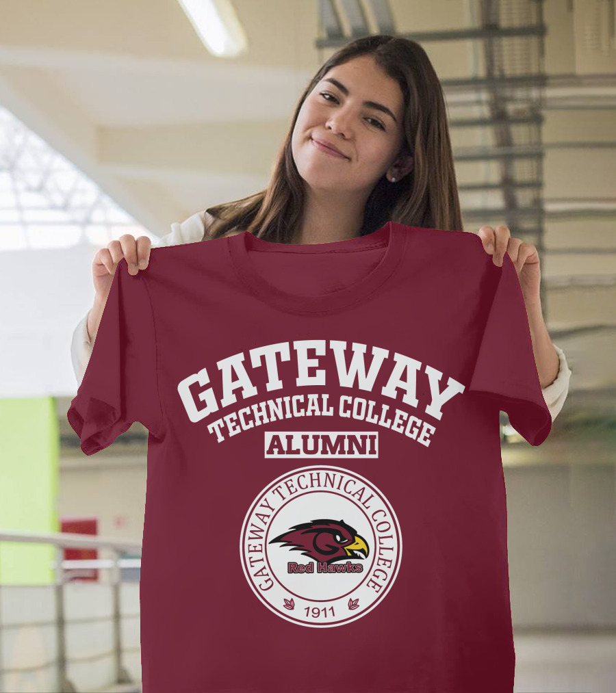 Gateway Technical College Alumni Red Hawks 1911 T-Shirt