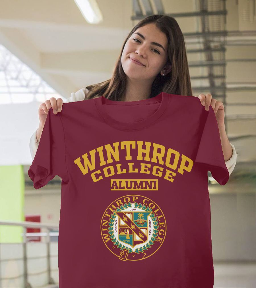 Winthrop College Alumni Vestris Cum Spes Liberate Seal 1875 T-Shirt