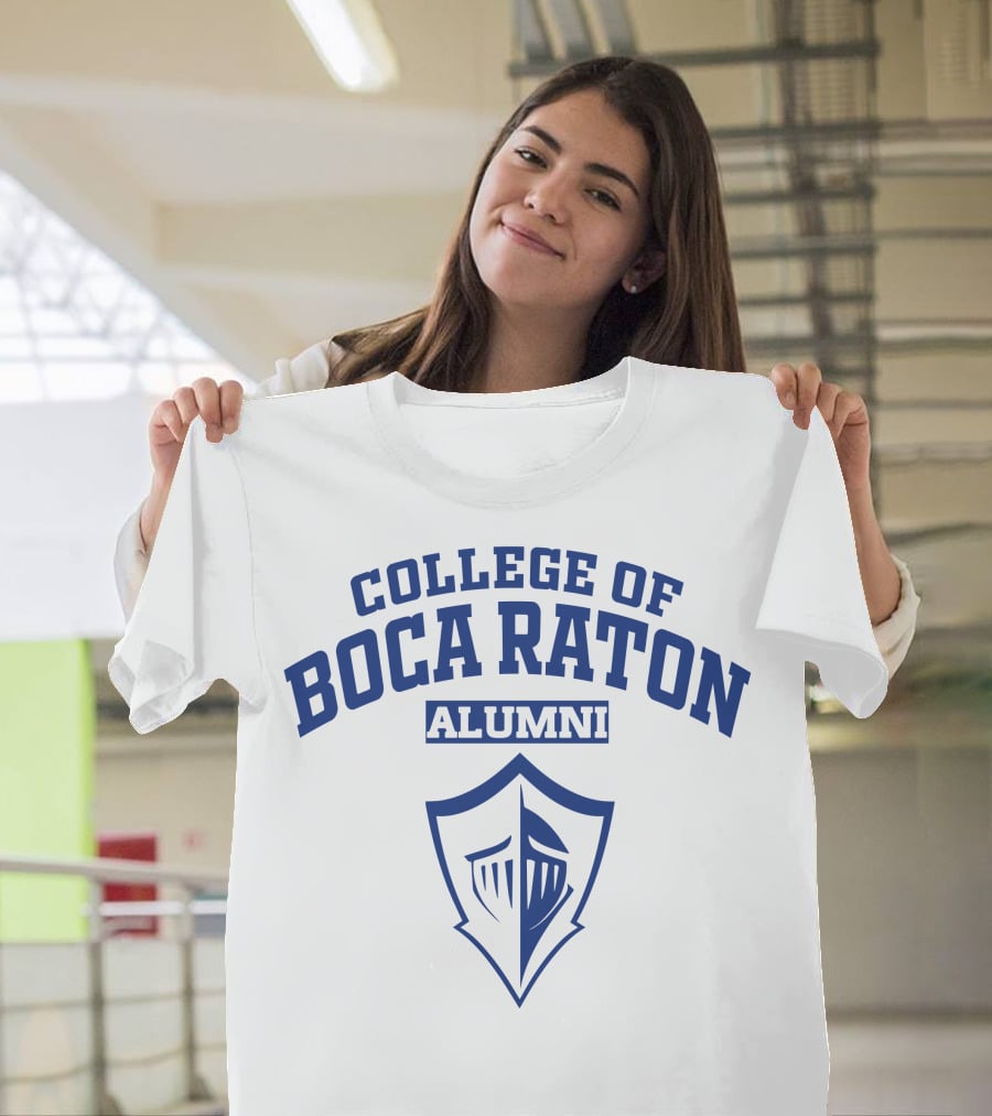 College Of Boca Raton Alumni Knight Shield T-Shirt