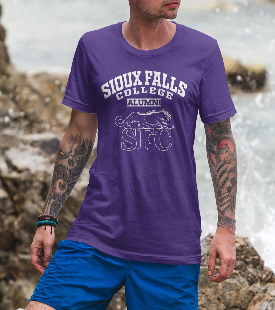 Sioux Falls College Alumni SFC Panther Purple T-Shirt